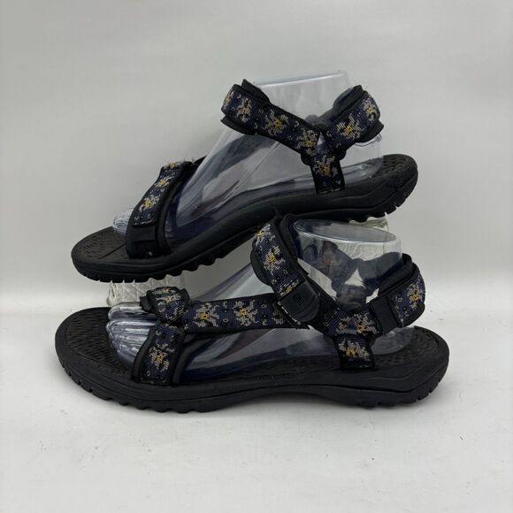 Teva Shoes - Teva Hurricane 4 Sport Sandals Women Size 9 Japanese Flower Navy Blue Black